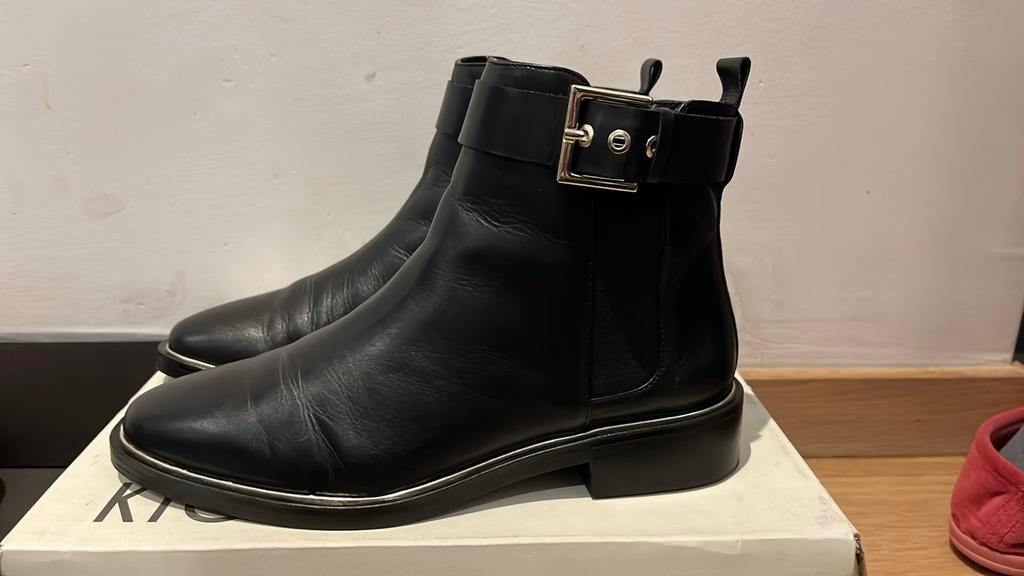 Zwarte bottines maat 38, Kleding | Dames, Schoenen, Zo goed als nieuw, Lage of Enkellaarzen, Zwart, Ophalen of Verzenden