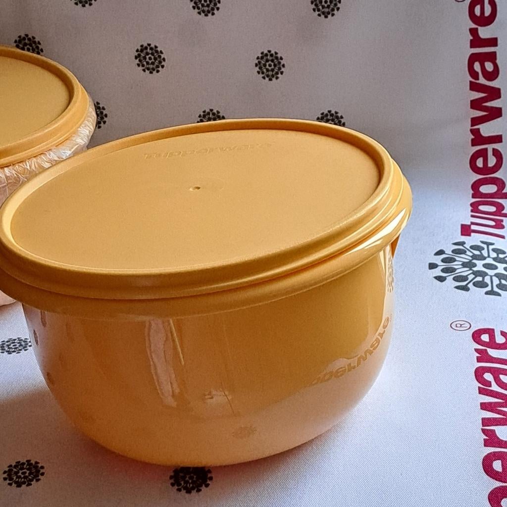Bol mixeur/bol de rangement Tupperware 2 L Nouveau, Enlèvement ou Envoi, Neuf, Jaune