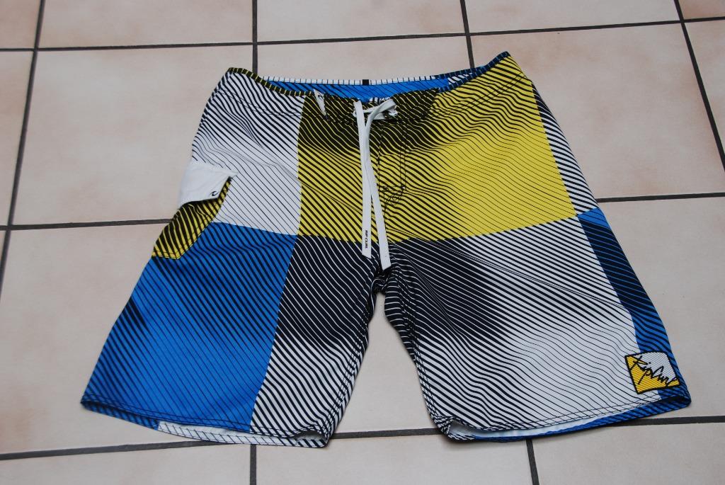 Bermuda Boardshort „Rip Curl” US34 Jersey Shorts Zeer goed!!, Maat 52/54 (L), Geel, Ophalen of Verzenden, Zwemshort