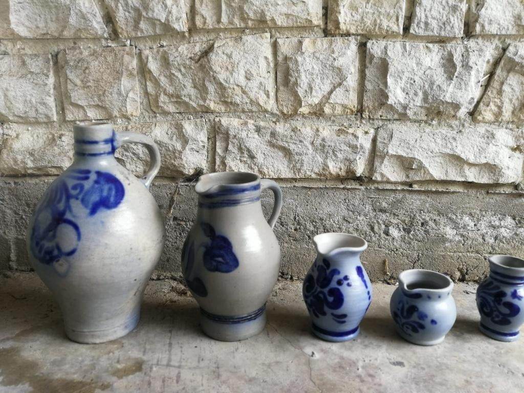 Lot de pots en grès, Enlèvement