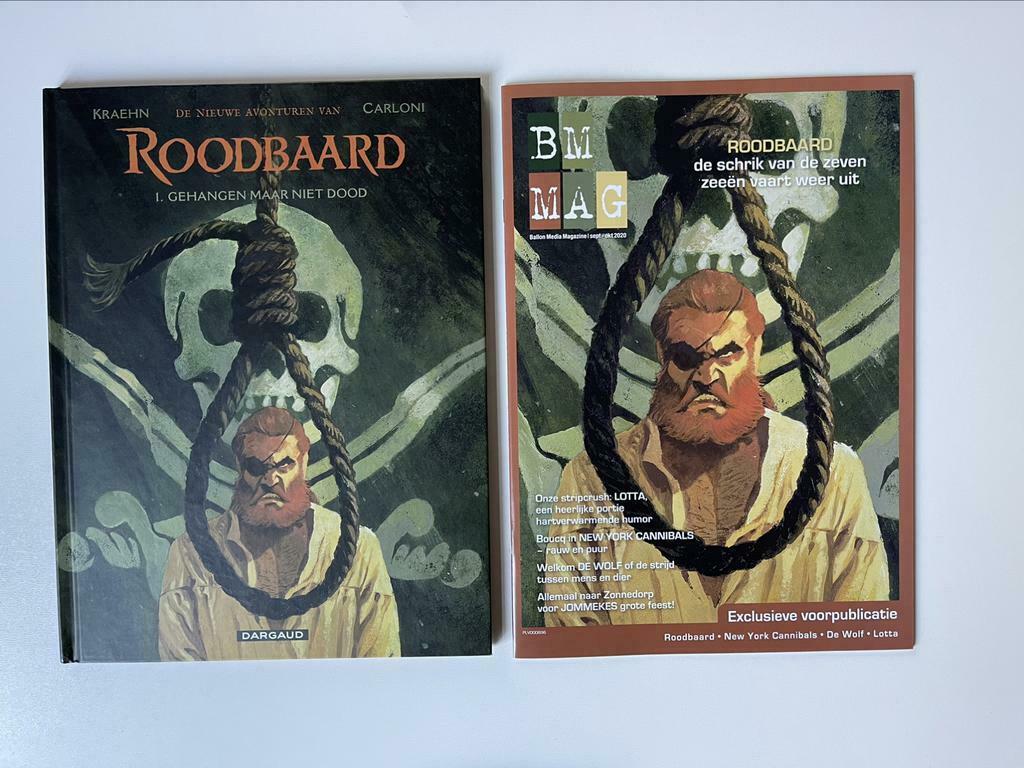 Roodbaard gehangen maar niet dood met Bm dossier L170, Boeken, Stripverhalen, Ophalen of Verzenden