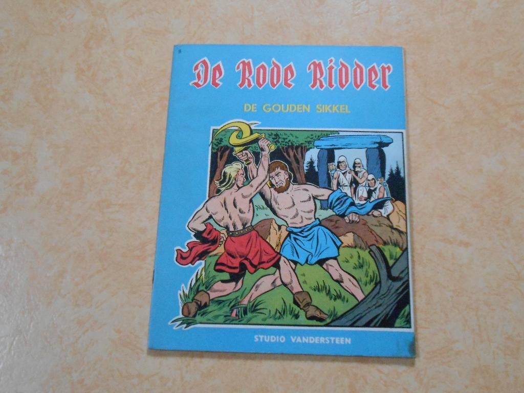 Rode ridder 8 De gouden sikkel 1962. 2 de druk., Boeken, Stripverhalen, Willy Vandersteen, Eén stripboek, Ophalen of Verzenden