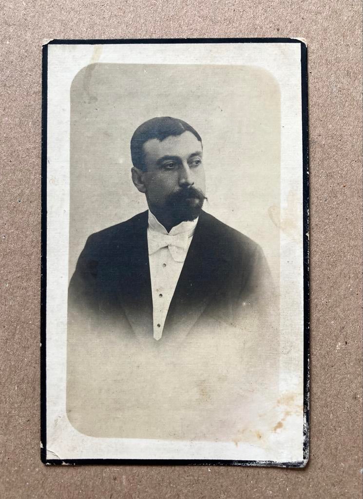 Emiel Bostyn 1863 - 1917 Moorslede, Verzamelen, Bidprentjes en Rouwkaarten, Ophalen of Verzenden, Bidprentje