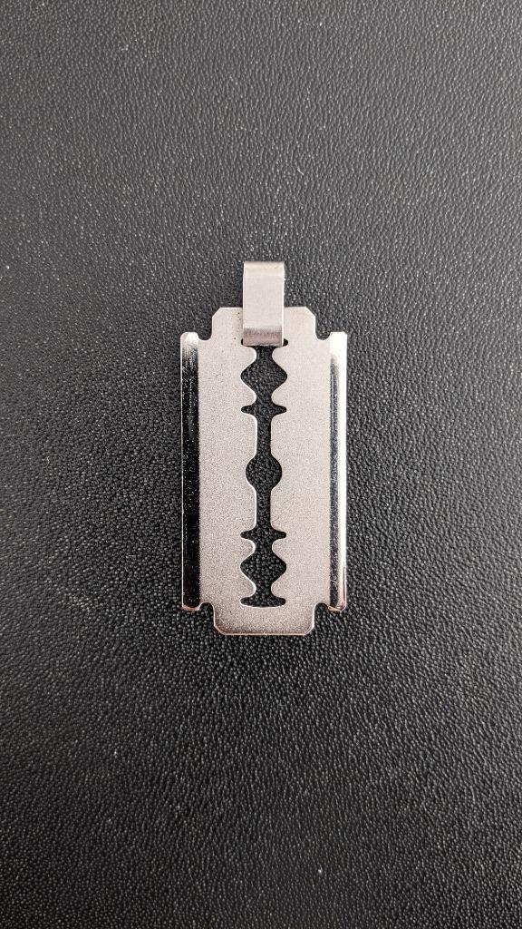 Hanger scheermes zilver, Overige voorstellingen, Nieuw, Ophalen of Verzenden, Zilver
