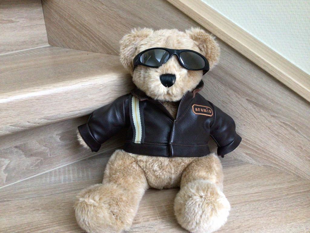 Ours en peluche Aramis avec lunettes, Collections, Enlèvement ou Envoi, Comme neuf