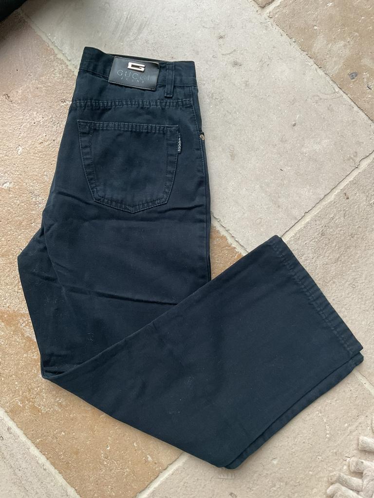 Jean noir  Gucci, taille petit, garçons, Enlèvement ou Envoi, Comme neuf, Noir