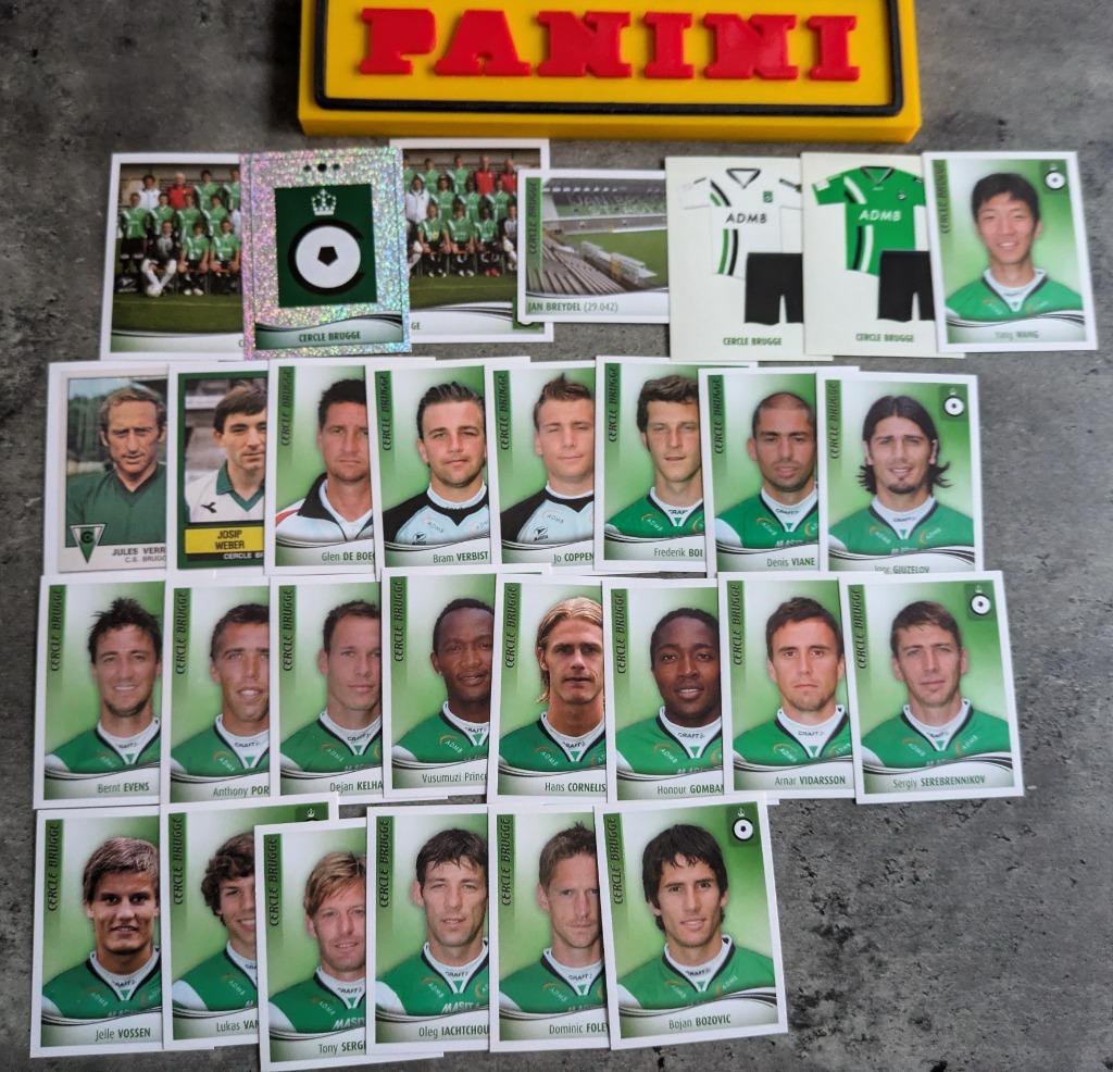 PANINI FOOTBALL 2010 29X STICKERS : CERCLE BRUGGE, Verzenden, Nieuw