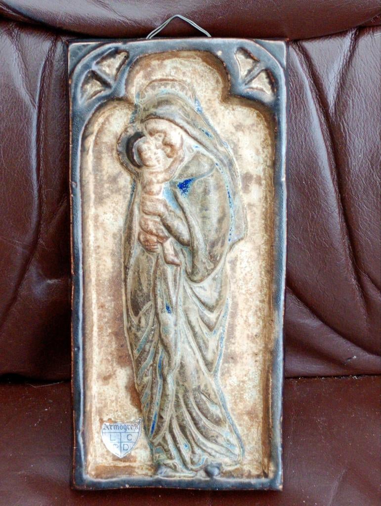 Antieke wandplaat keramiek Armogrès, Ophalen of Verzenden