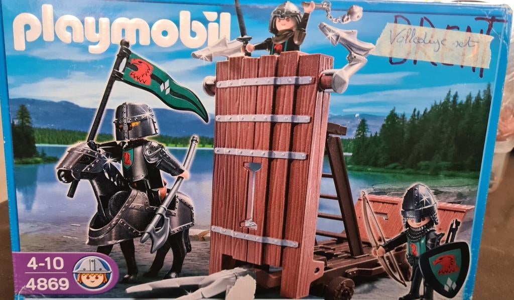Playmobil stormram met valkenridders 4869, Kinderen en Baby's, Speelgoed | Playmobil, Ophalen, Zo goed als nieuw