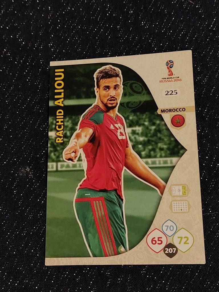 Voetbalkaart : Panini/Rachid Alioui/Marokko/WK 2018, Envoi, Comme neuf, Cartes de joueur