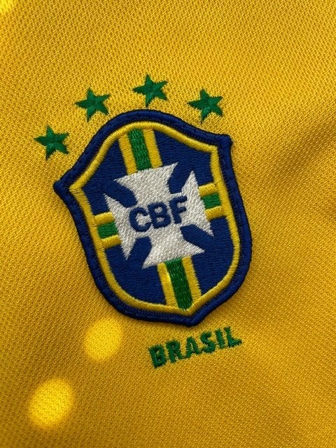 Voetbalshirt retro Brazil 1998, Maat L, Ophalen of Verzenden, Zo goed als nieuw, Shirt