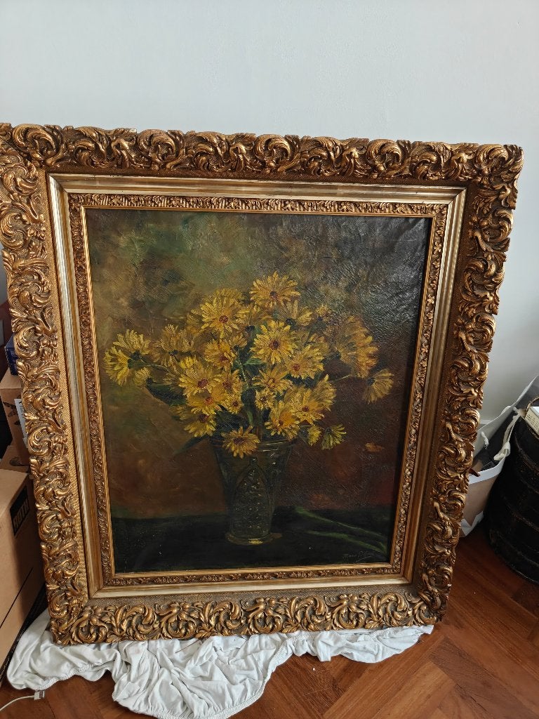 Prachtig Klassiek Stilleven – Olieverf op Doek In Baroklijst, Antiek en Kunst, Ophalen, Doek, Stilleven, Gesigneerd