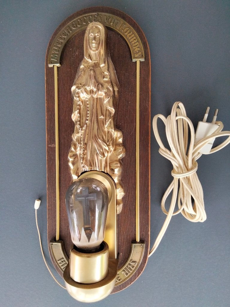 ZEER ZELDZAAM Onze Lieve Vrouw van LOURDES Luminous, Antiek en Kunst, Antiek | Religieuze voorwerpen, Ophalen