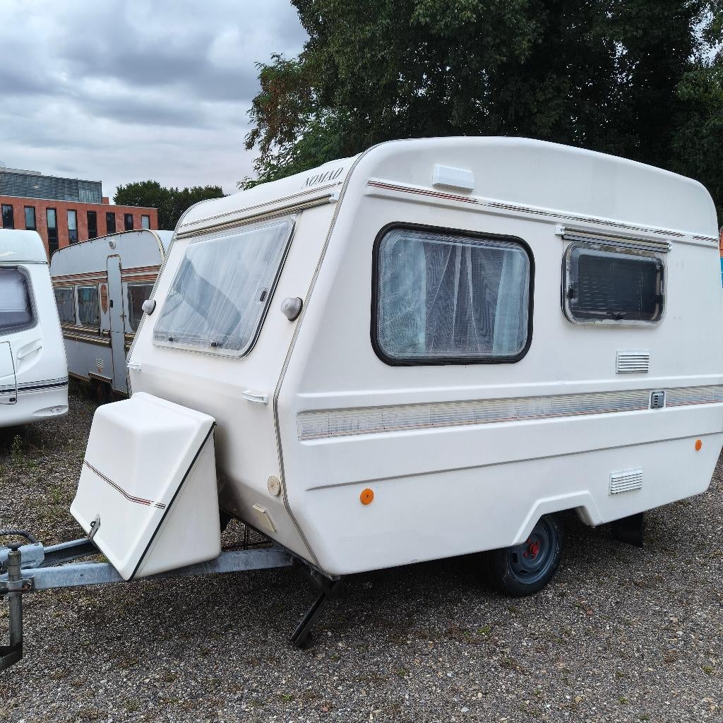 Predom Nomad 126N vrij van keuring (500-750 kg), Caravans en Kamperen, Koelkast, Treinzit, Tot en met 3, Predom
