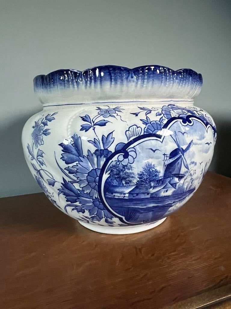 Blauw porseleinen kom, Antiek en Kunst, Antiek | Vazen, Ophalen of Verzenden