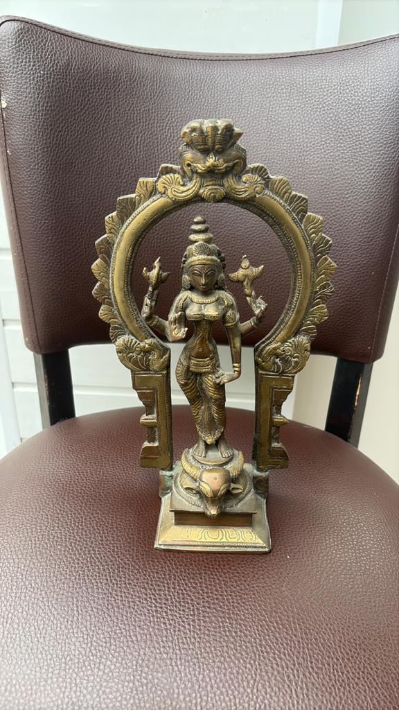 Statue divinité, Enlèvement ou Envoi, Bronze
