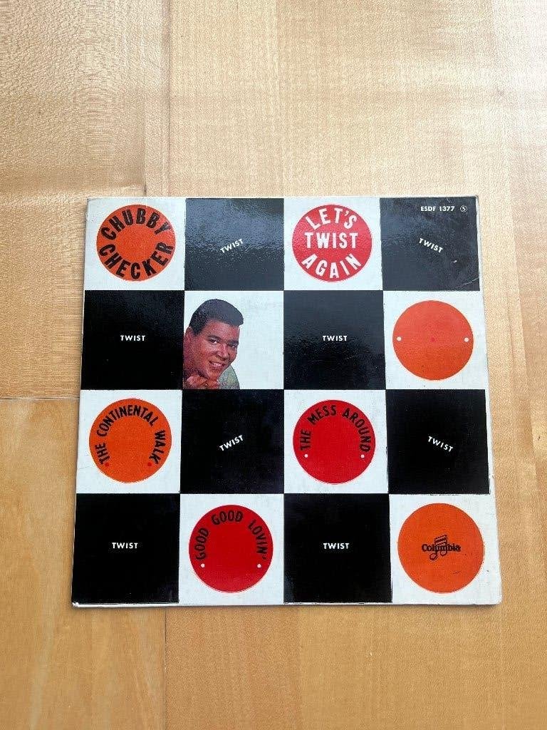 Single Chubby Checker-Let's twist again-Columbia 1961, CD & DVD, Vinyles Singles, Single, Dance, Utilisé, 7 pouces