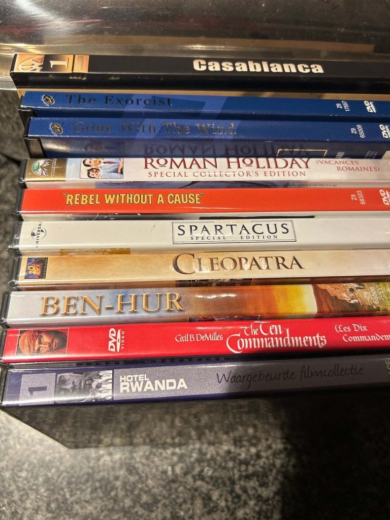 pakket 10 dvd's klassiekers, sommigen nog in cellofaan, Ophalen of Verzenden