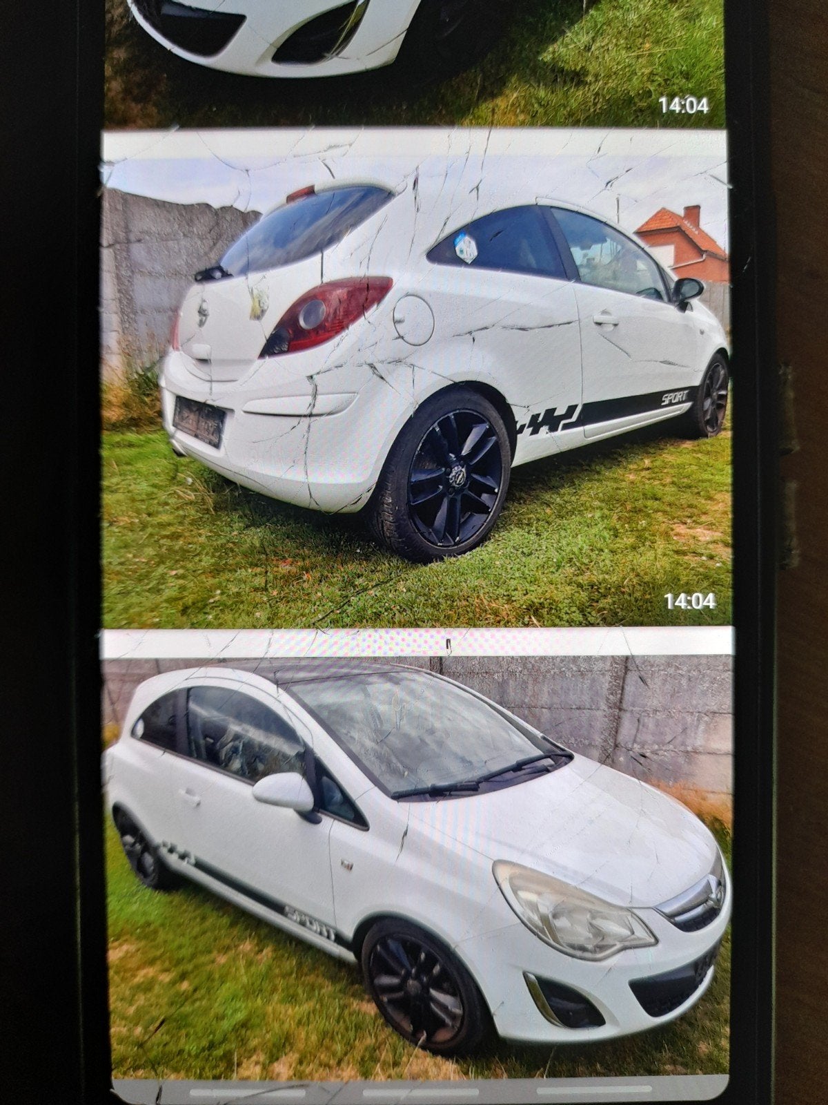 opel corsa export, Enlèvement