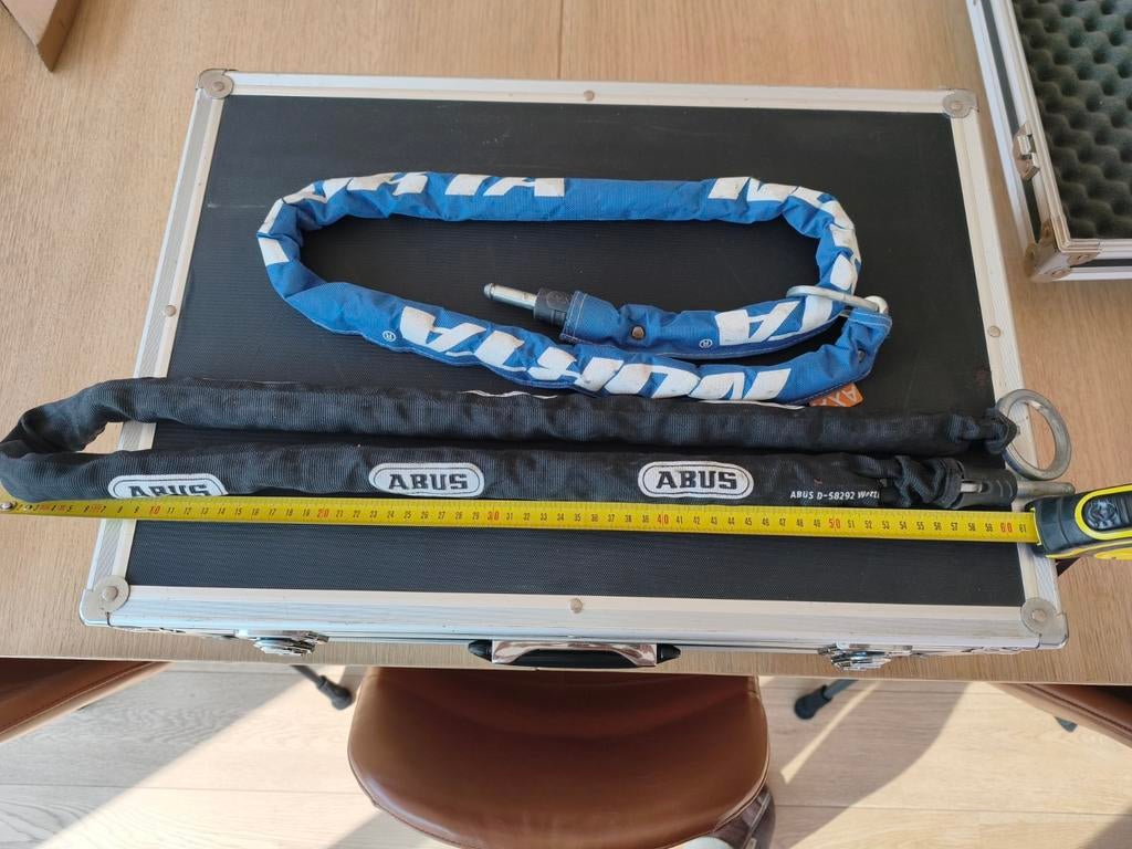 Kettingslot ABUS 130cm + slot Norta 120cm, Fietsen en Brommers, Ophalen of Verzenden