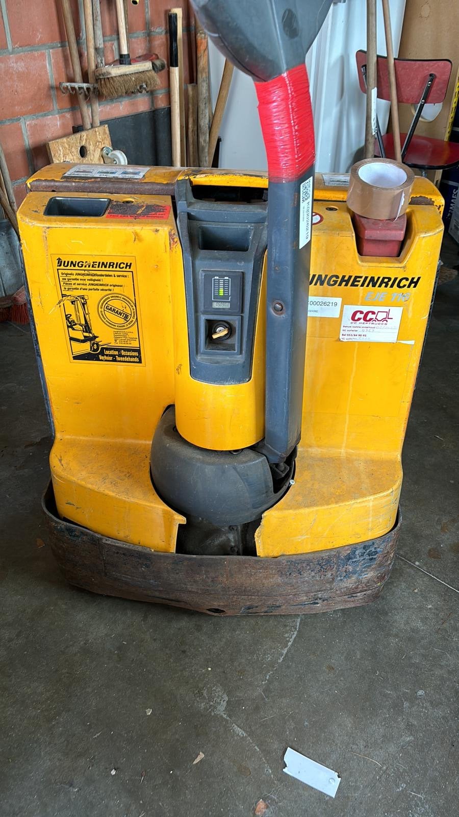 Jungheinrich elektrische transpallet, Ophalen