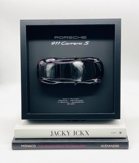Porsche 911 Carrera S 3D Frame – 1/50 – Designstuk, Antiek en Kunst, Ophalen of Verzenden