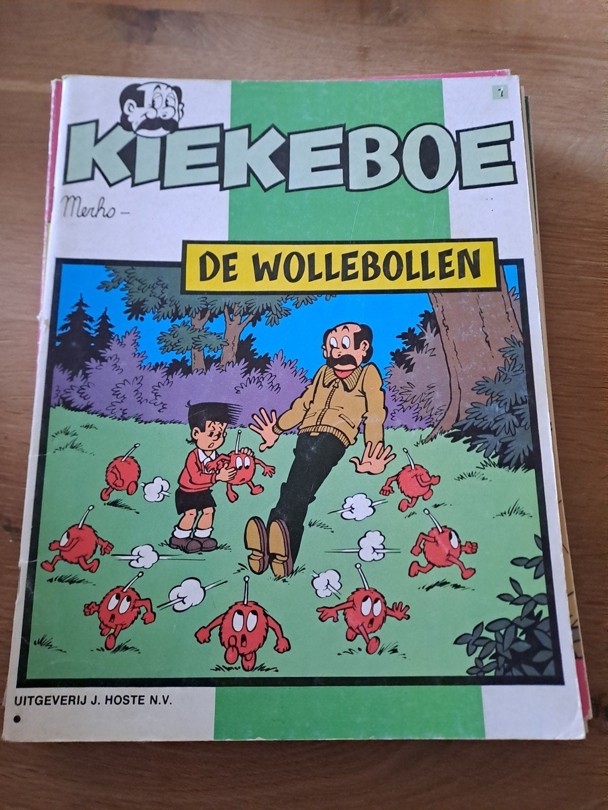 De wollebollen kiekeboe, Boeken, Ophalen