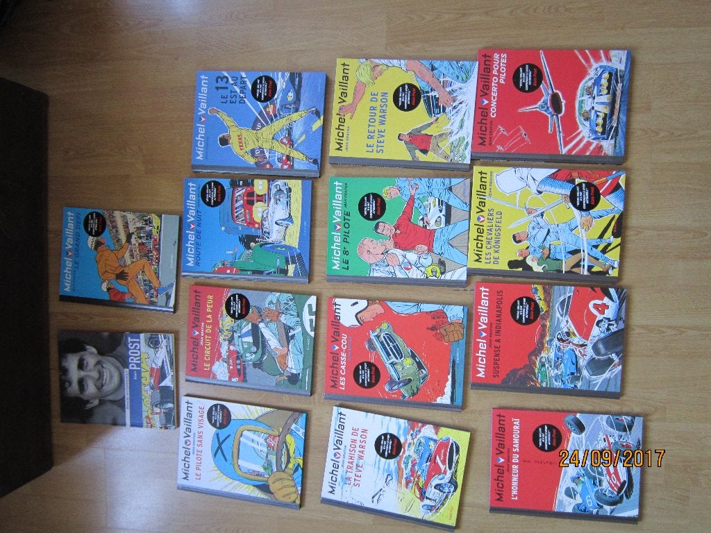 Bd 1 à 13 Michel vaillant coll. Alain Prost plus album A.P., Plusieurs BD, Enlèvement, Comme neuf, Jean Graton