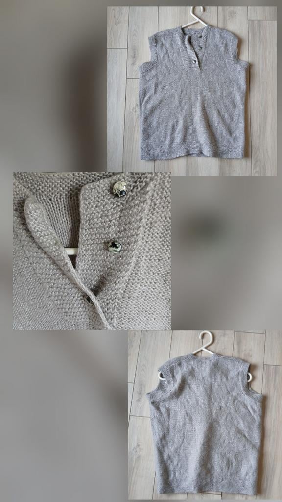 Gilet tricoté sans manches, Neuf