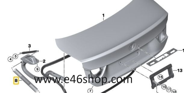TREKVEER ACHTERKLEP BMW 4 F82 OE 51248061661, Neuf, -, -, Enlèvement ou Envoi