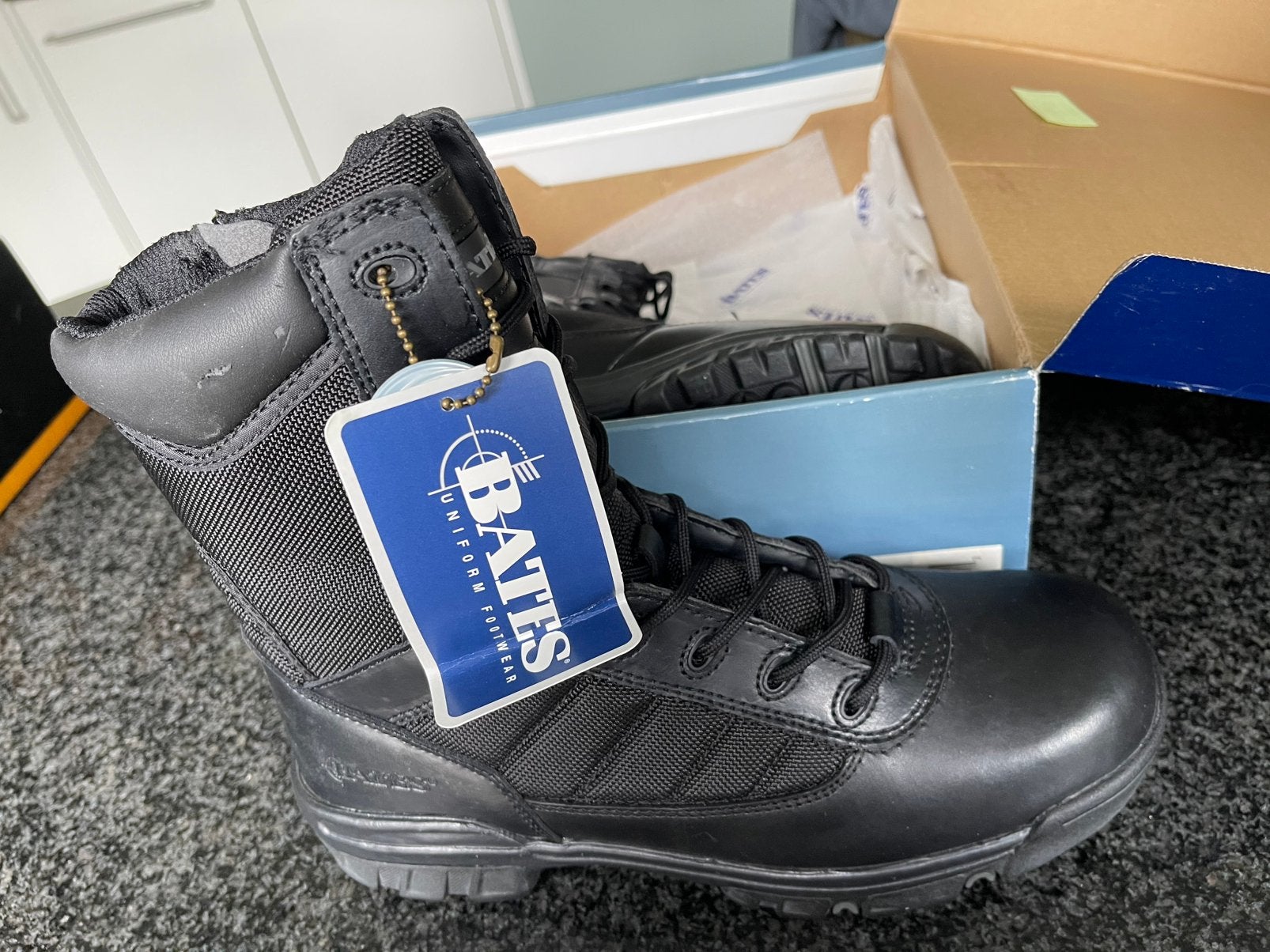 Nieuwe hoge werklazen van Bates maat 42, Zwart, Boots, Nieuw, Ophalen of Verzenden
