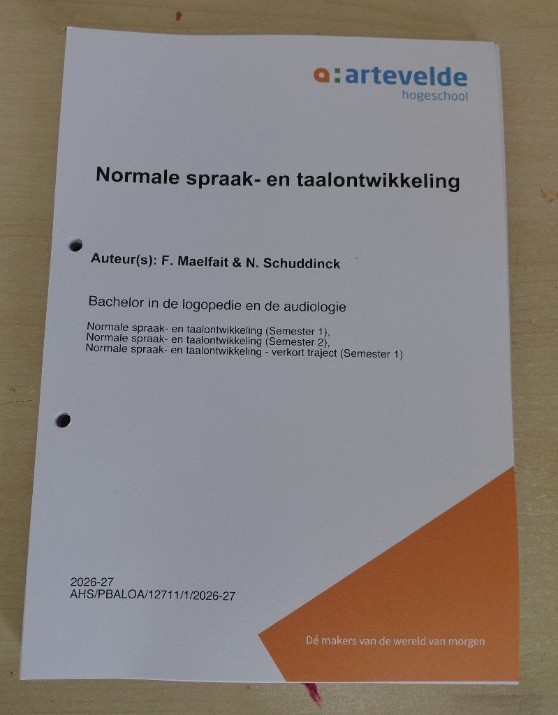 Normale spraak- en taalontwikkeling, Hoger Onderwijs, Nieuw, Diverse auteurs, Ophalen of Verzenden