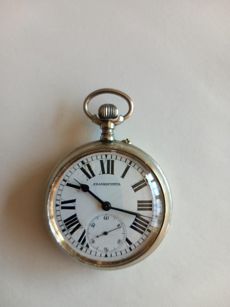 Zakhorloge antiek, Handtassen en Accessoires, Horloges | Antiek, Ophalen of Verzenden, Zakhorloge, Verguld, 1900 tot 1930