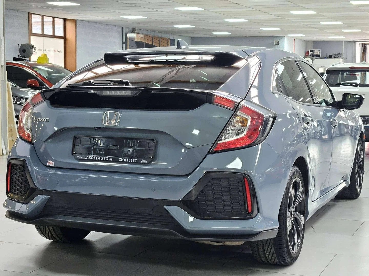 Honda Civic 1.0 i-VTEC Lane Assist Brake Hold Cuir Chauffant, Auto's, Gebruikt, Euro 6, Blauw, Leder