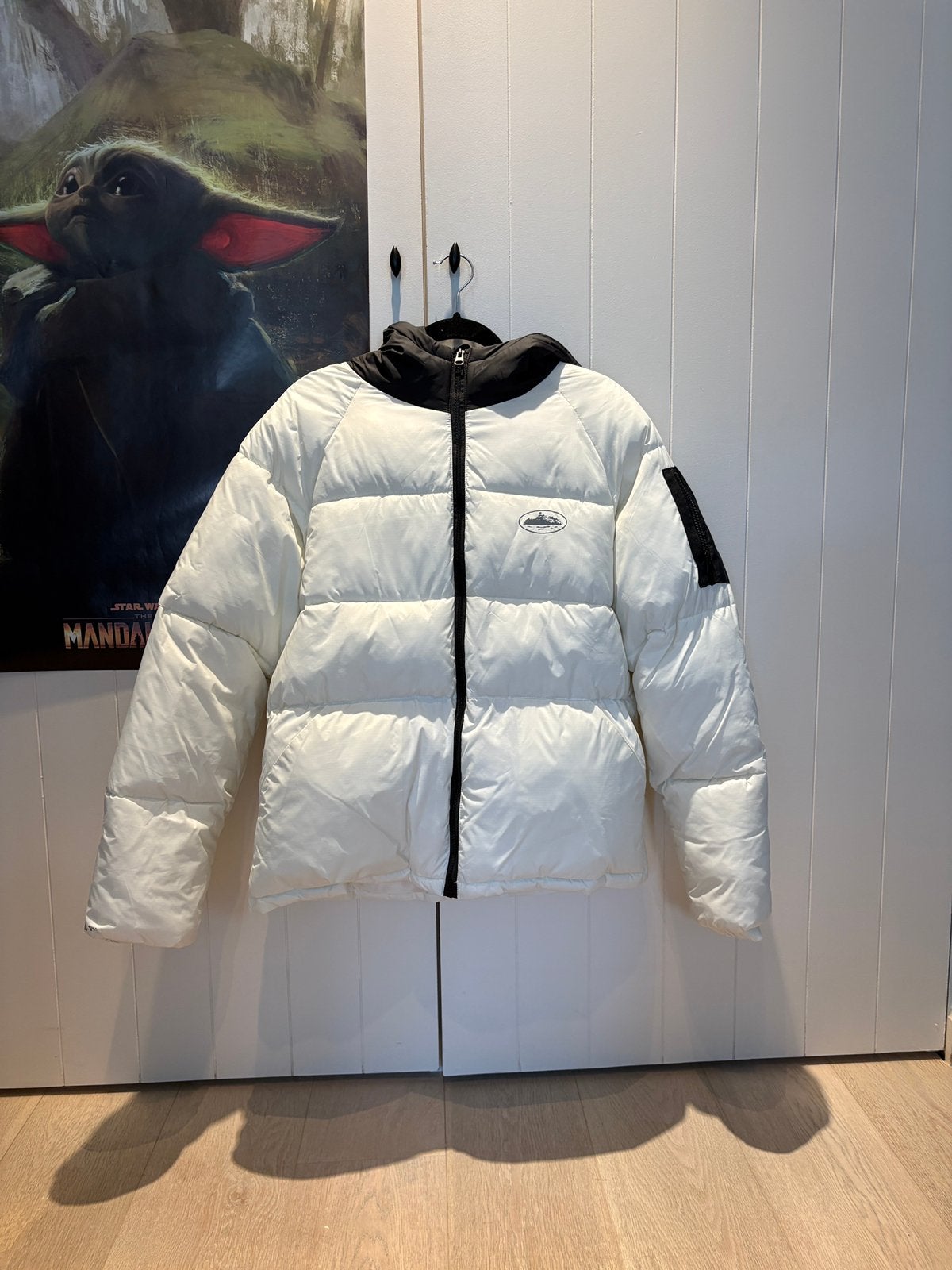 Corteiz white special edition puffer, Kleding | Heren, Jassen | Winter, Verzenden, Zo goed als nieuw