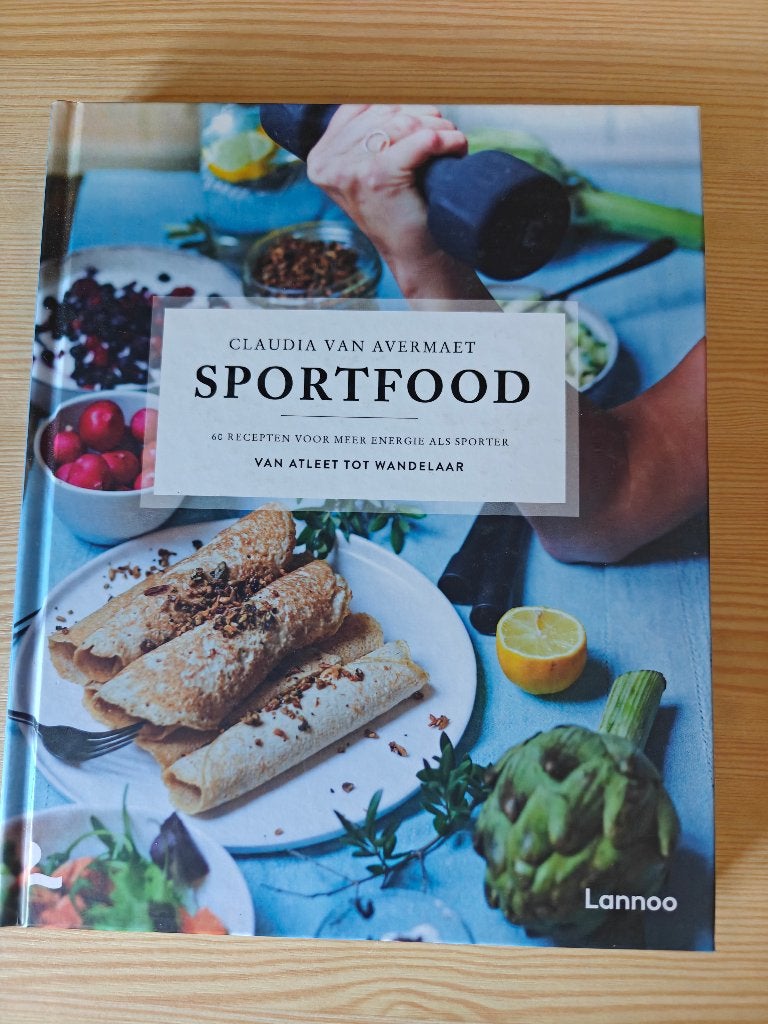 SportFood – Claudia Van Avermaet | sportvoeding  60 recepten, Boeken, Voorgerechten en Soepen, Ophalen of Verzenden, Europa, Claudia Van Avermaet