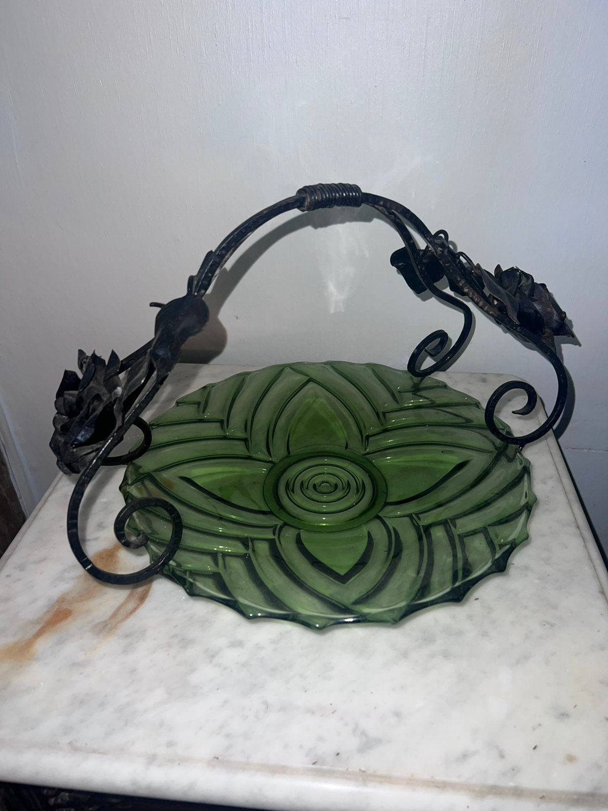 Coupe à fruits Art déco, Enlèvement ou Envoi, Comme neuf, Verre
