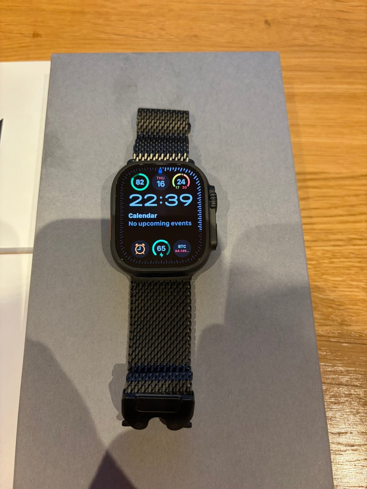 Iwatch ultra 3 black + milanese loop, Ophalen, Zo goed als nieuw