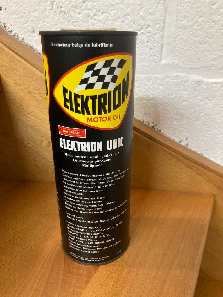 ELEKTRION oliekan, Verzamelen, Blikken, Ophalen of Verzenden, Zo goed als nieuw