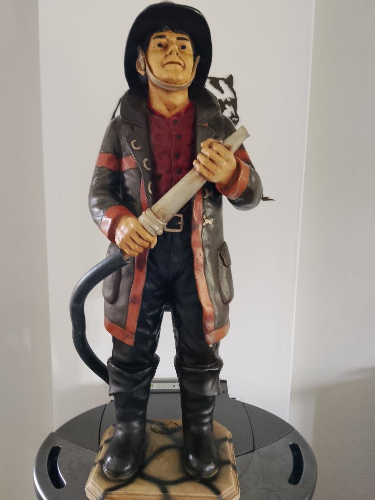 Statue pompier vintage, Ophalen, Gebruikt, Mens