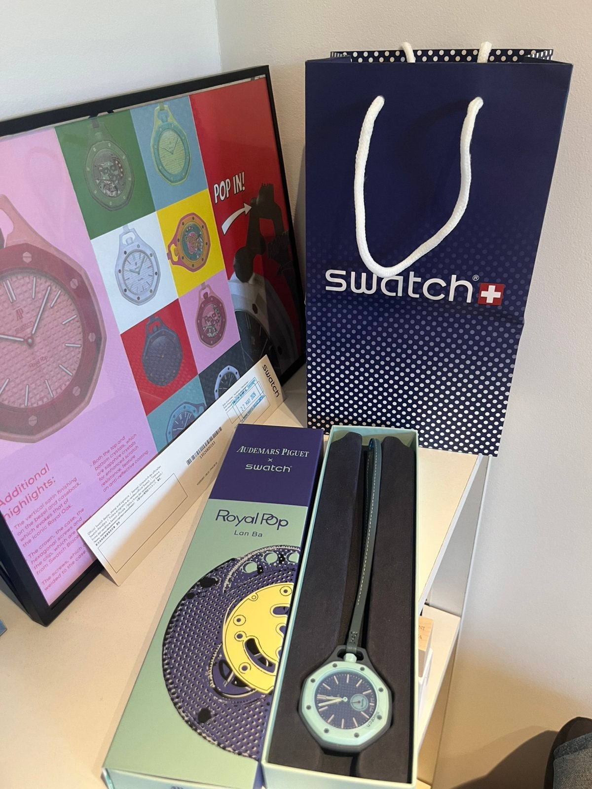 ap x swatch, Bijoux, Sacs & Beauté, Montres | Hommes, Swatch, Comme neuf, Synthétique, Montre de poche