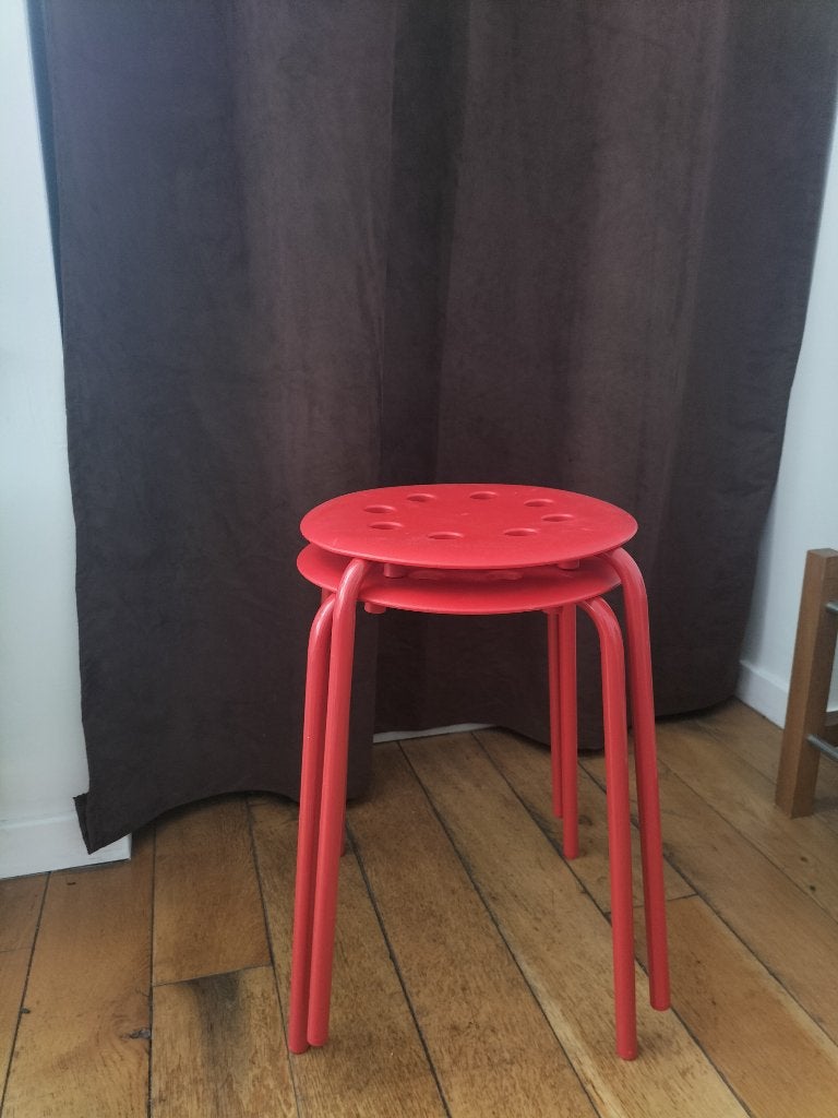 Set van 2 IKEA krukken, Ophalen, Gebruikt, Kunststof
