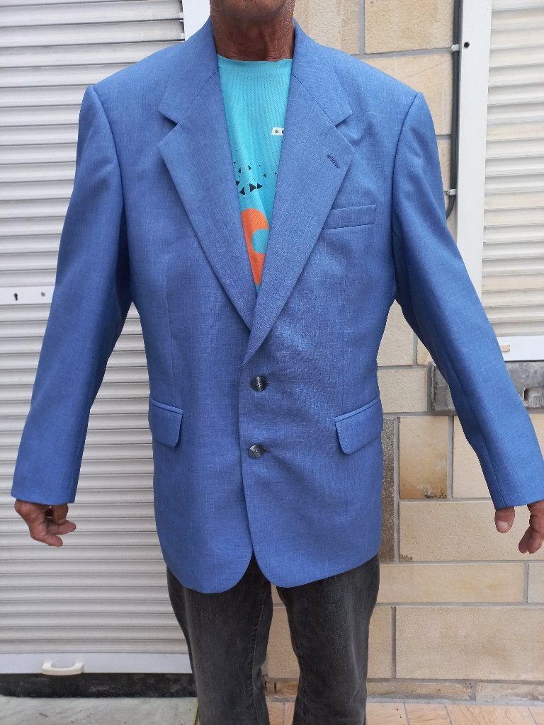 Herenvest blauw mooie staat maat L, Vêtements | Hommes, Enlèvement ou Envoi, Comme neuf, Taille 48/50 (M), Bleu