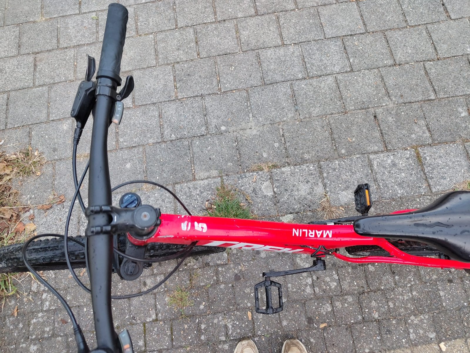 Mountainbike merk Trek rood, Fietsen en Brommers, Gebruikt, Hardtail, Heren, Schijfrem