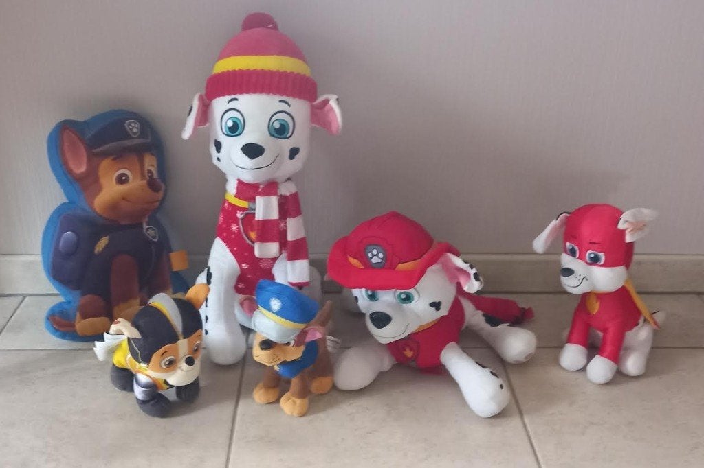 Knuffel Marshall Paw patrol 50 cm, Paw Patrol, Ophalen of Verzenden, Zo goed als nieuw, Wasbaar