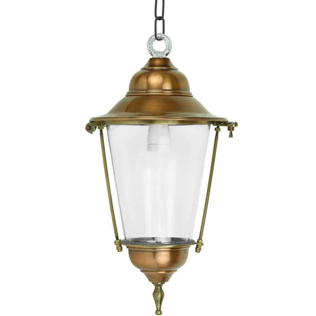 messing hanglamp, Maison & Meubles, Lampes | Suspensions, Neuf, Verre, Enlèvement ou Envoi