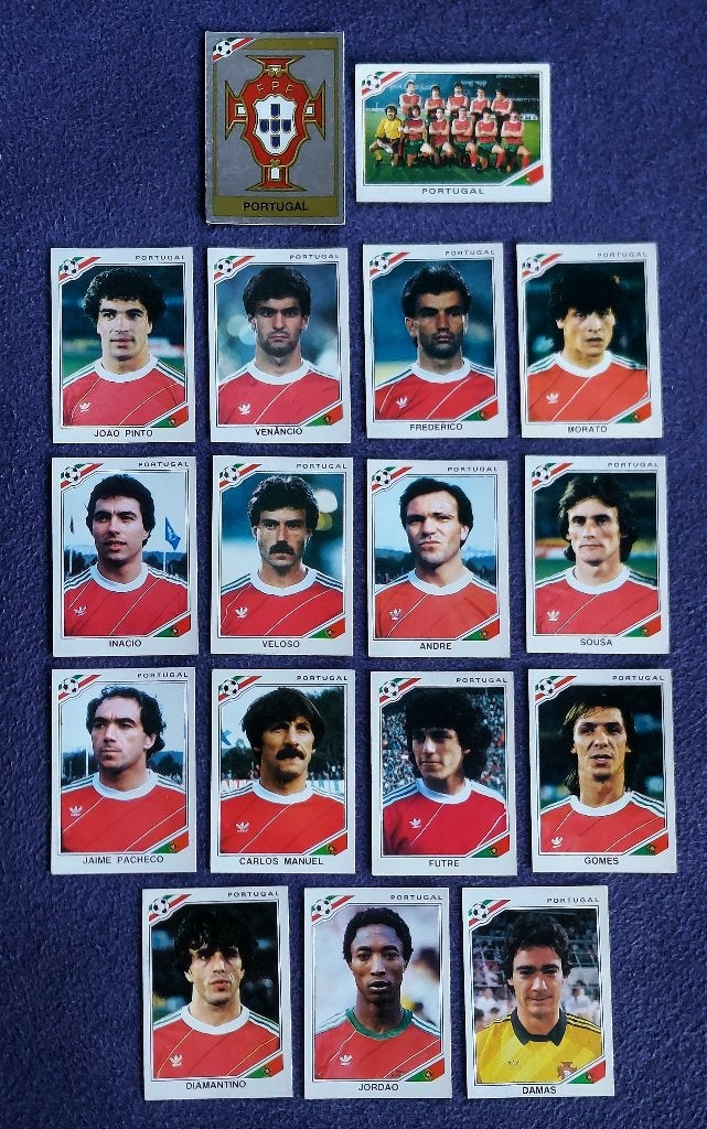 17 versch. Panini stickers voetbal ' WK 1986 - Portugal ', Verzamelen, Ophalen of Verzenden, Nieuw, Poster, Plaatje of Sticker