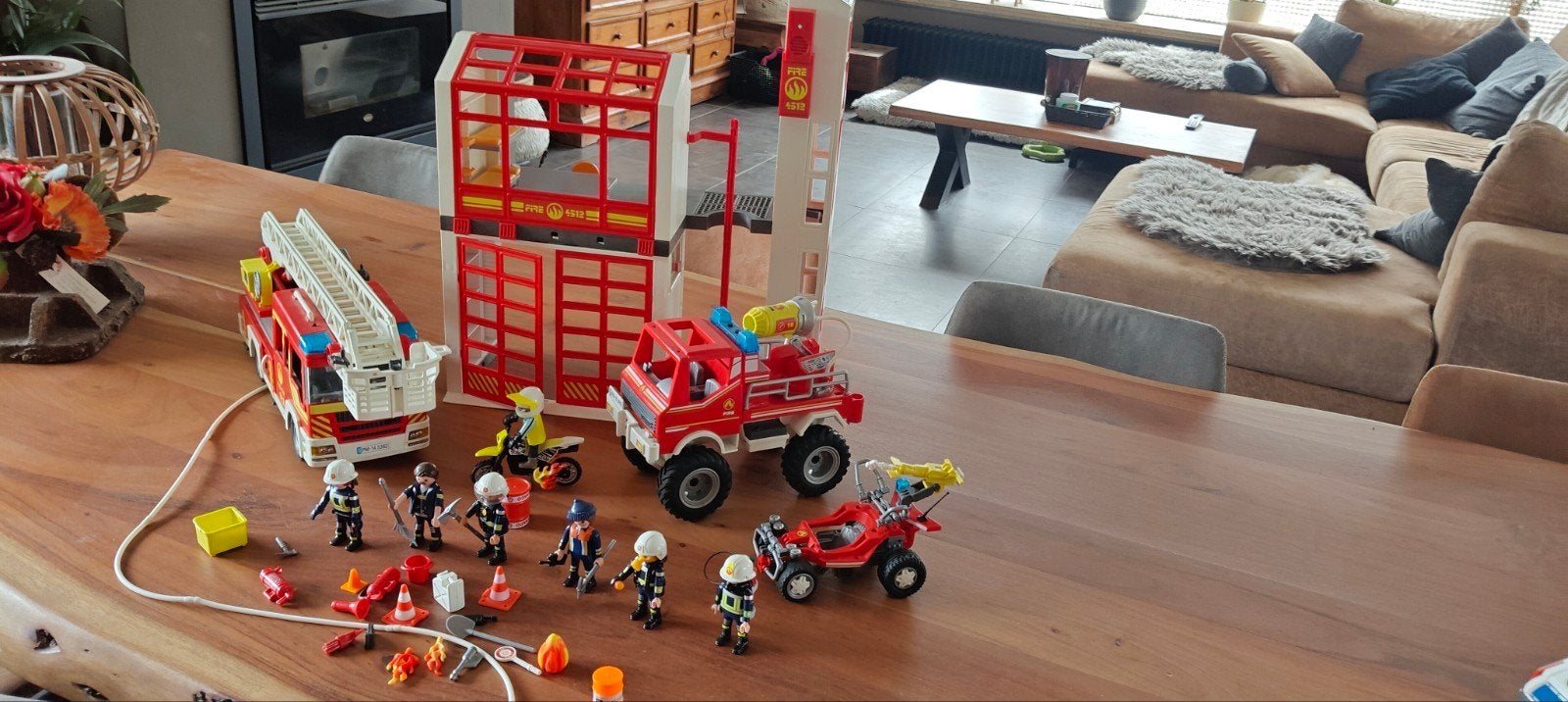 playmobil brandweer set 9, Kinderen en Baby's, Ophalen of Verzenden