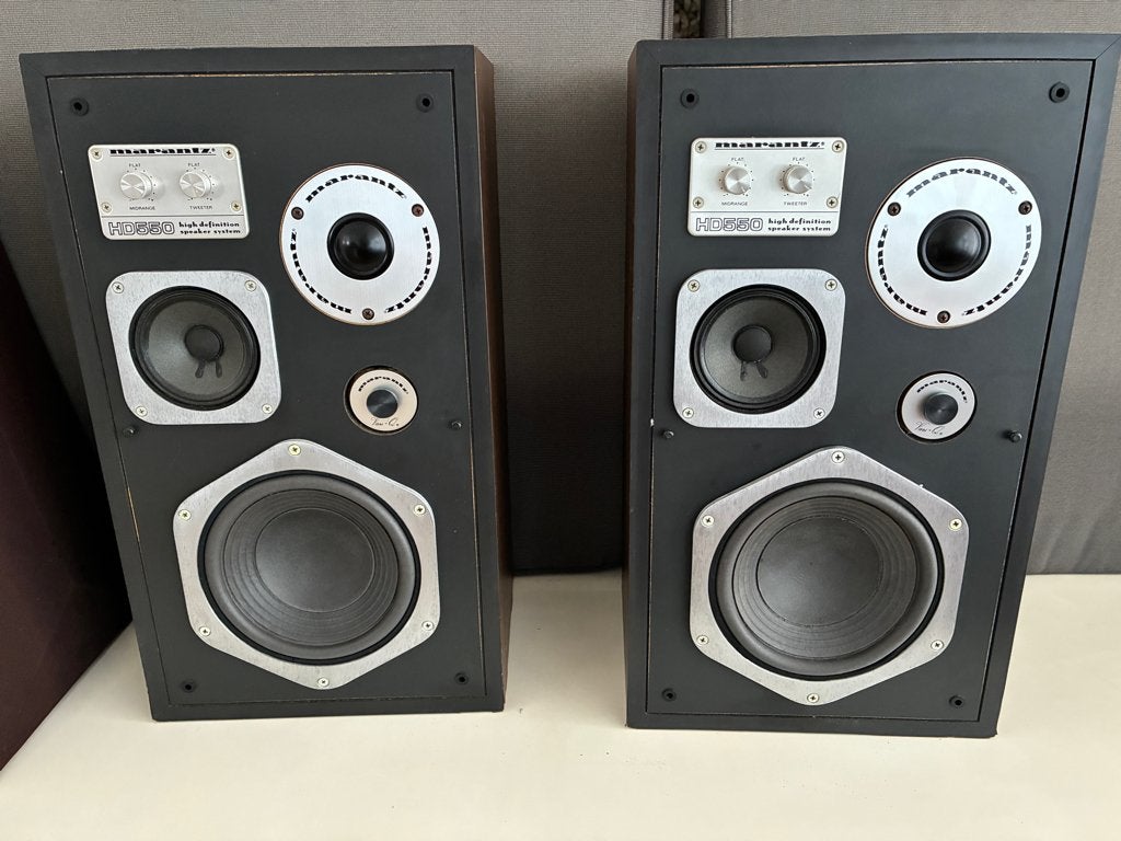 Marantz Vintage luidsprekers " Gerefaomed" !!, Audio, Tv en Foto, Vloerstaande luidspreker, Refurbished, 60 tot 120 watt, Basreflex