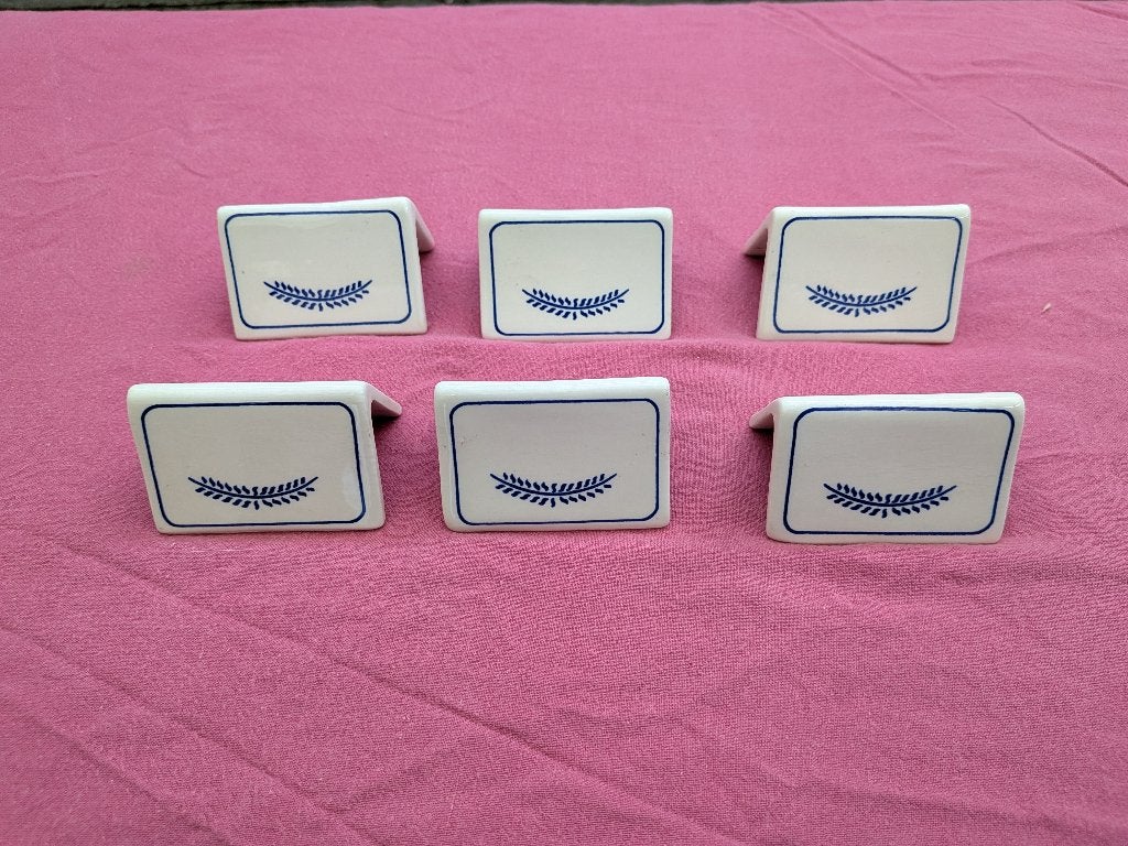 Lot de 12 marques-place Royal Boch - Modèle Anneaux, Antiquités & Art, Enlèvement